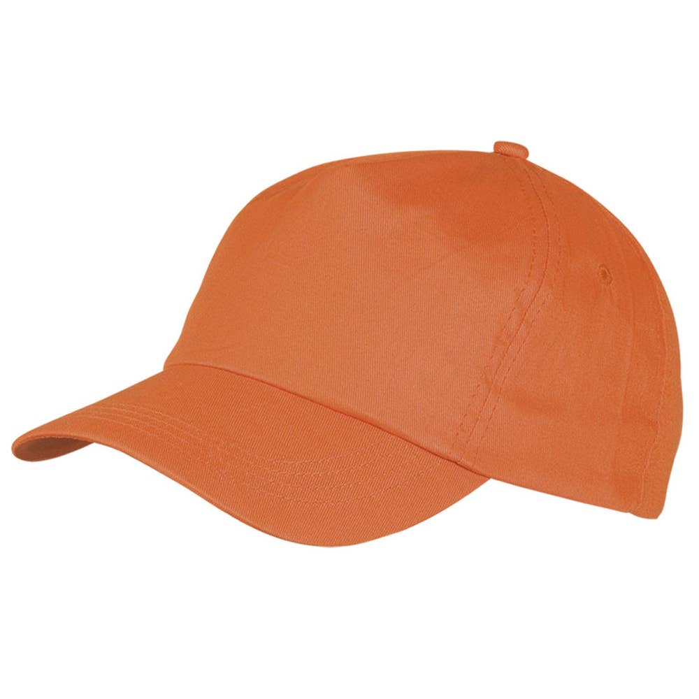 Unisex adjustable 5-panel cotton baseball cap, adult