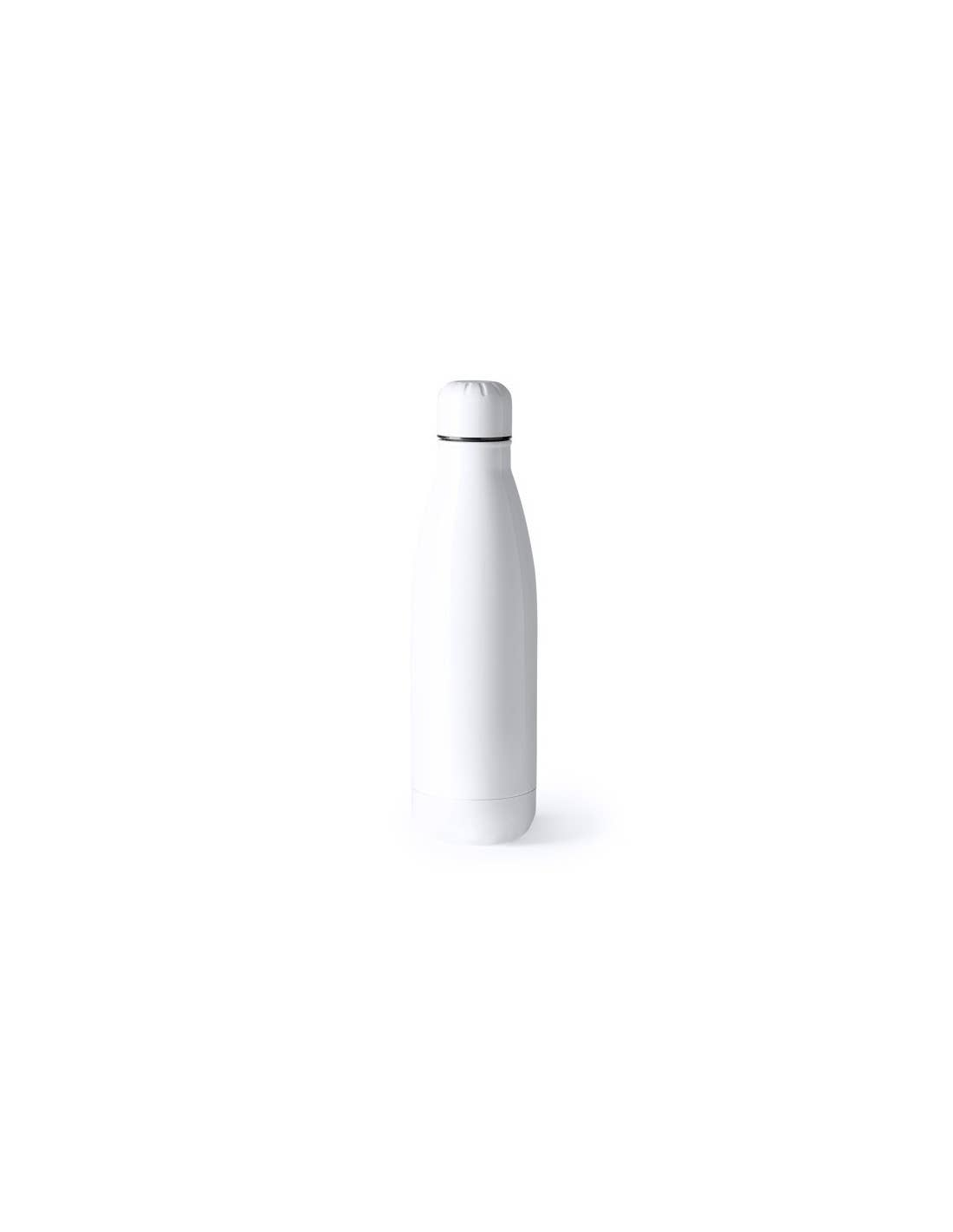 Termoflaske i rustfrit stål 500 ml med hvid overflade til sublimation og personligt design.