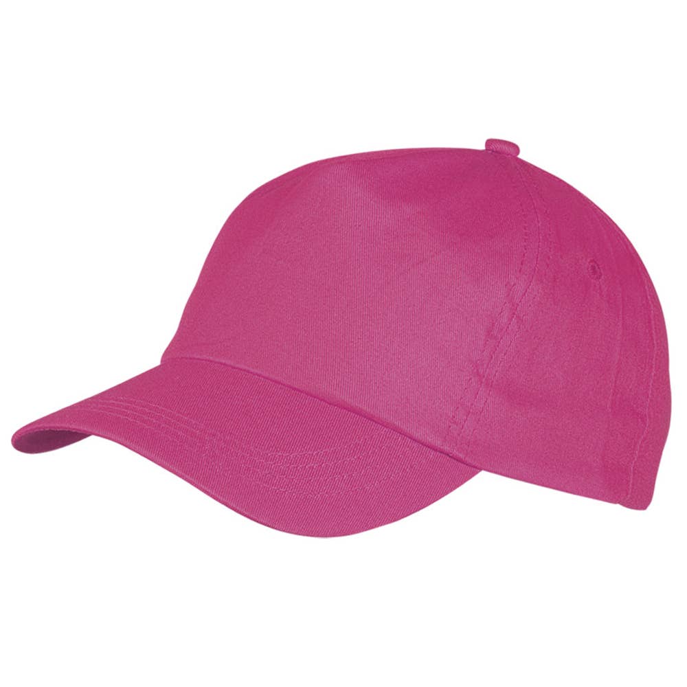 Unisex adjustable 5-panel cotton baseball cap, adult