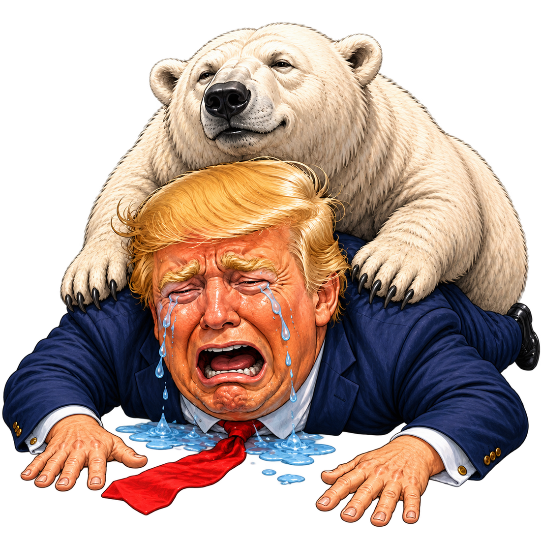 Krus med Donald Trump og Grønland motiv
