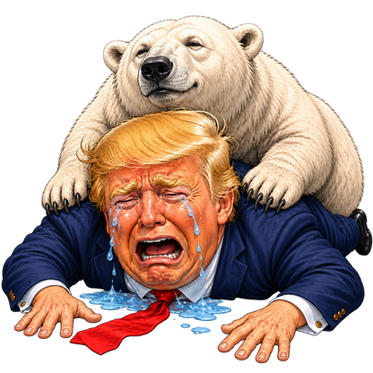 Krus med Donald Trump og Grønland motiv