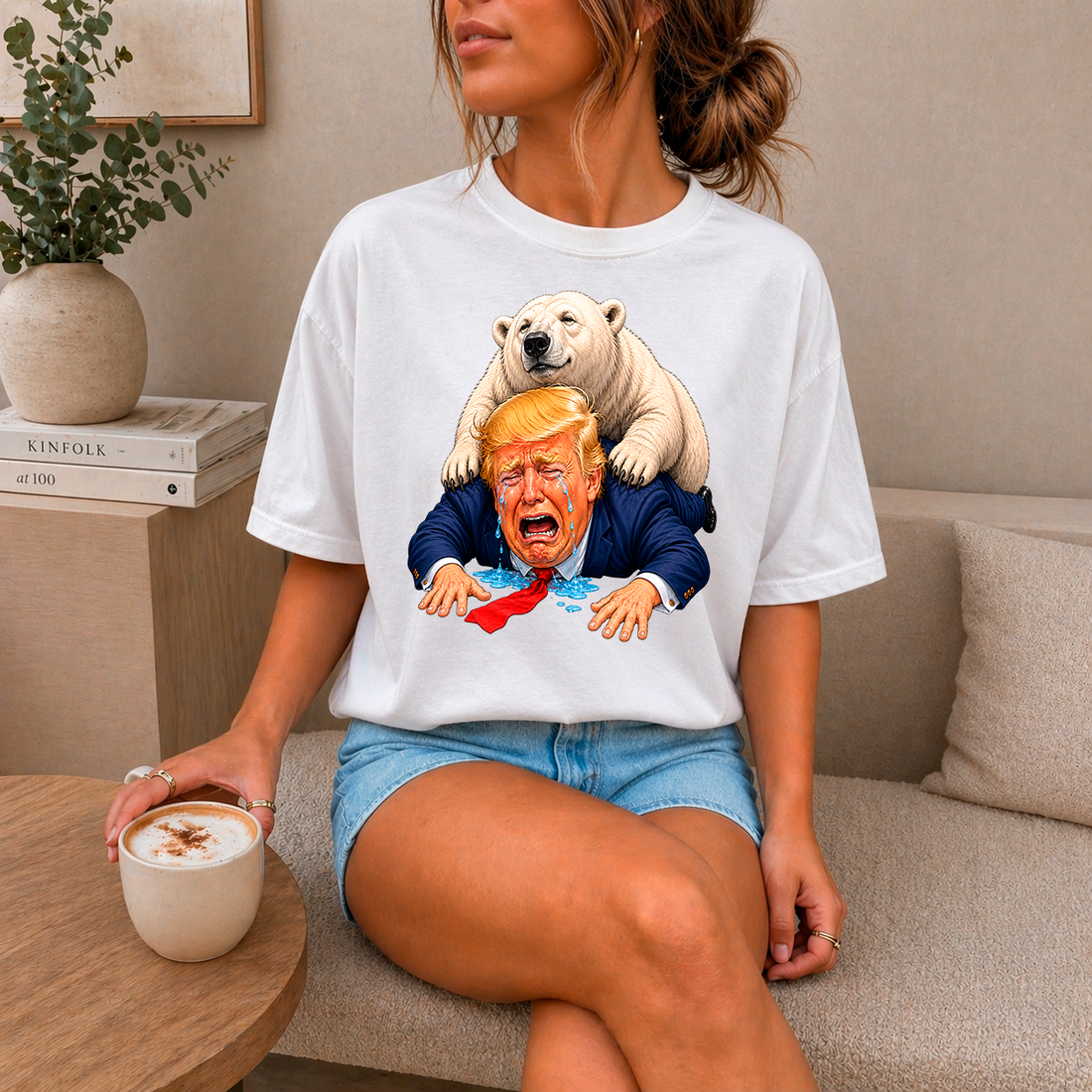 Donald Trump og Grønland krus med tryk